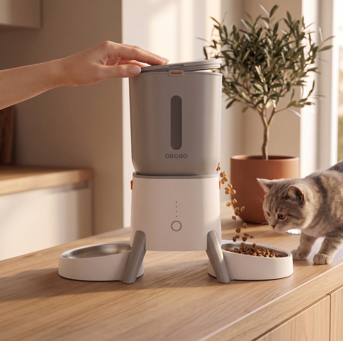 Smart Camera Feeder Dual Bowl NOMIA