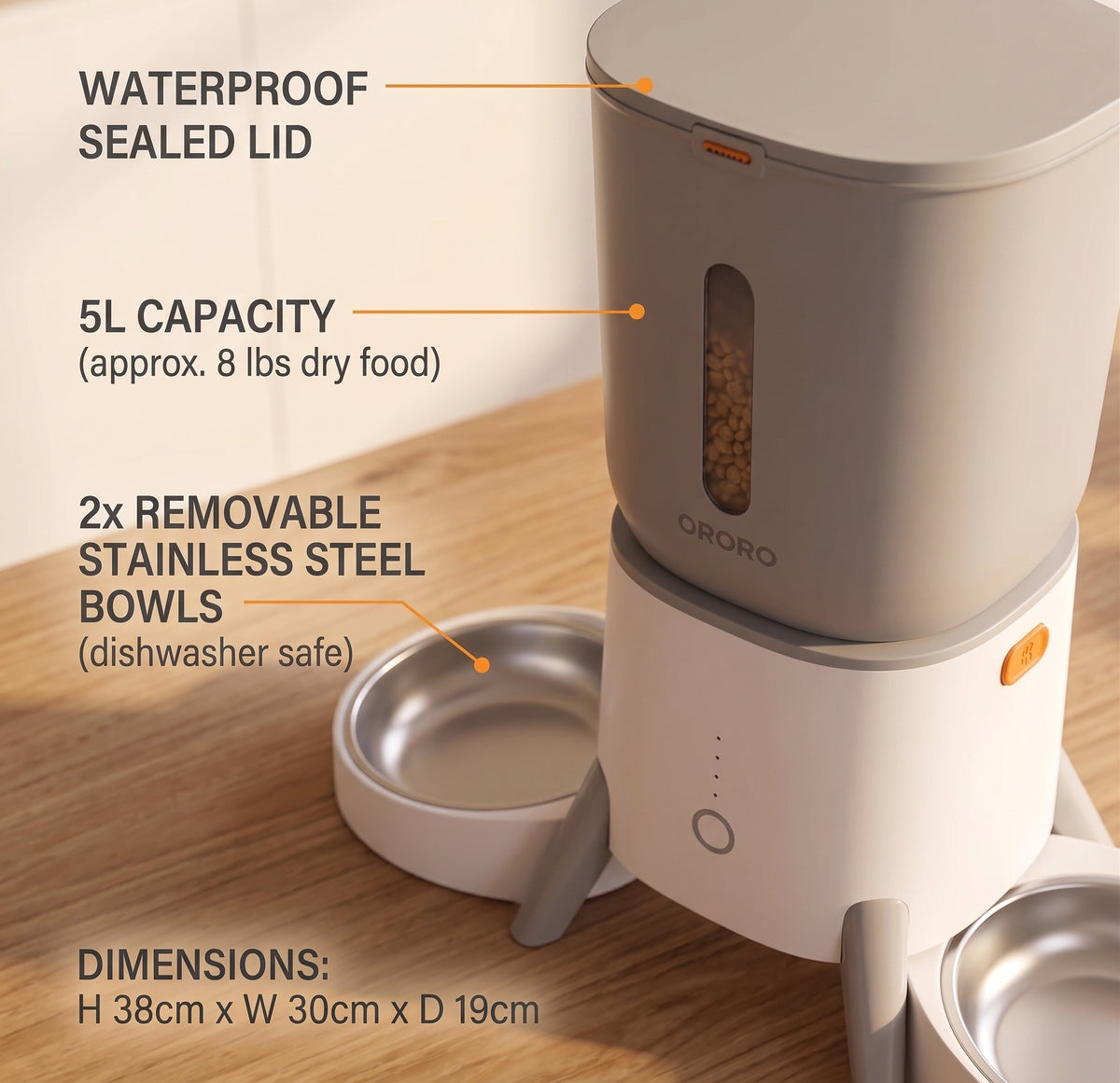 Smart Camera Feeder Dual Bowl NOMIA