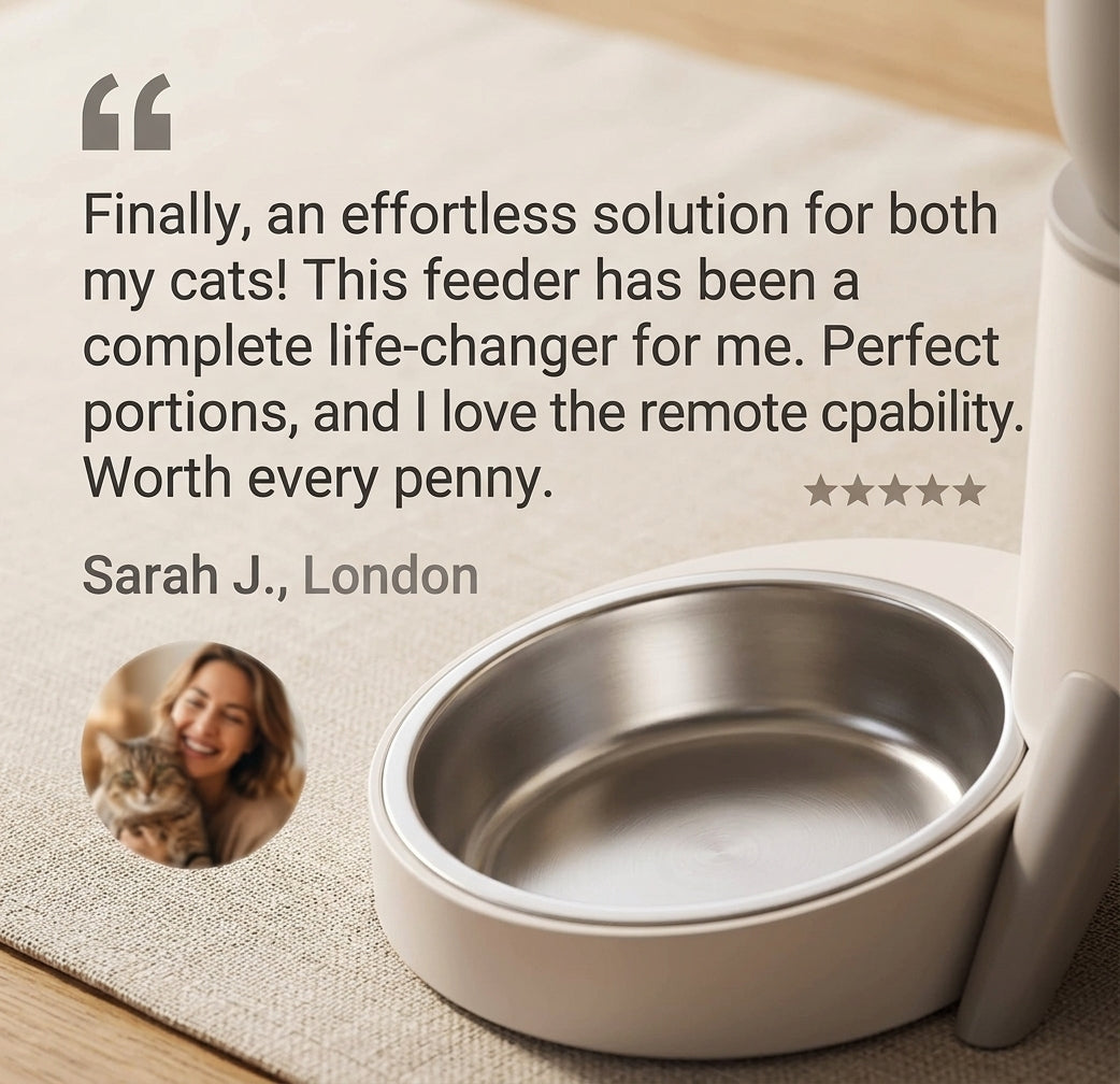 Smart Camera Feeder Dual Bowl NOMIA
