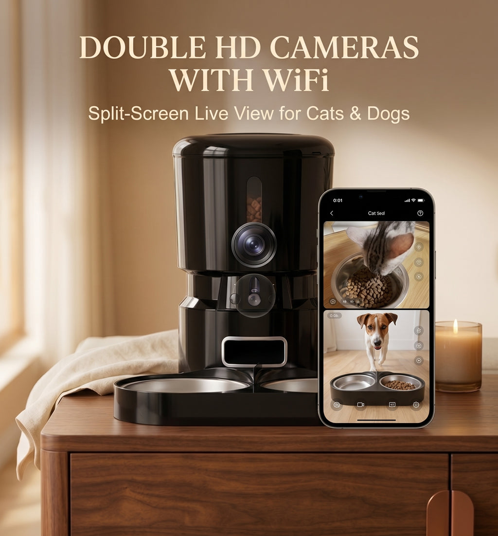 Smart Camera Feeder Dual Bowl OVIA
