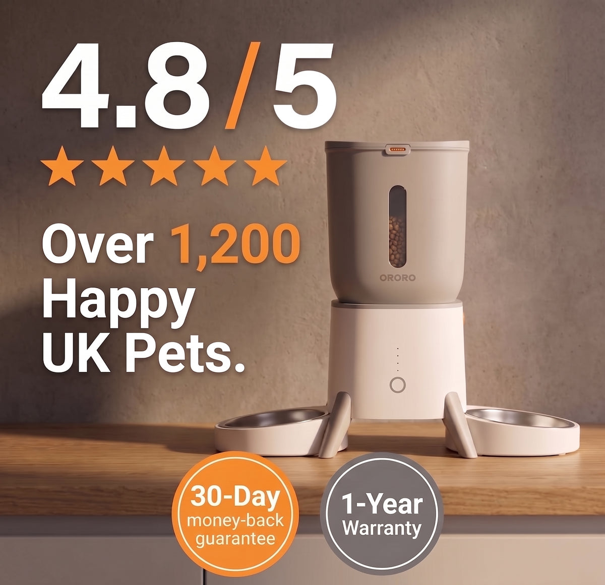 Smart Camera Feeder Dual Bowl NOMIA